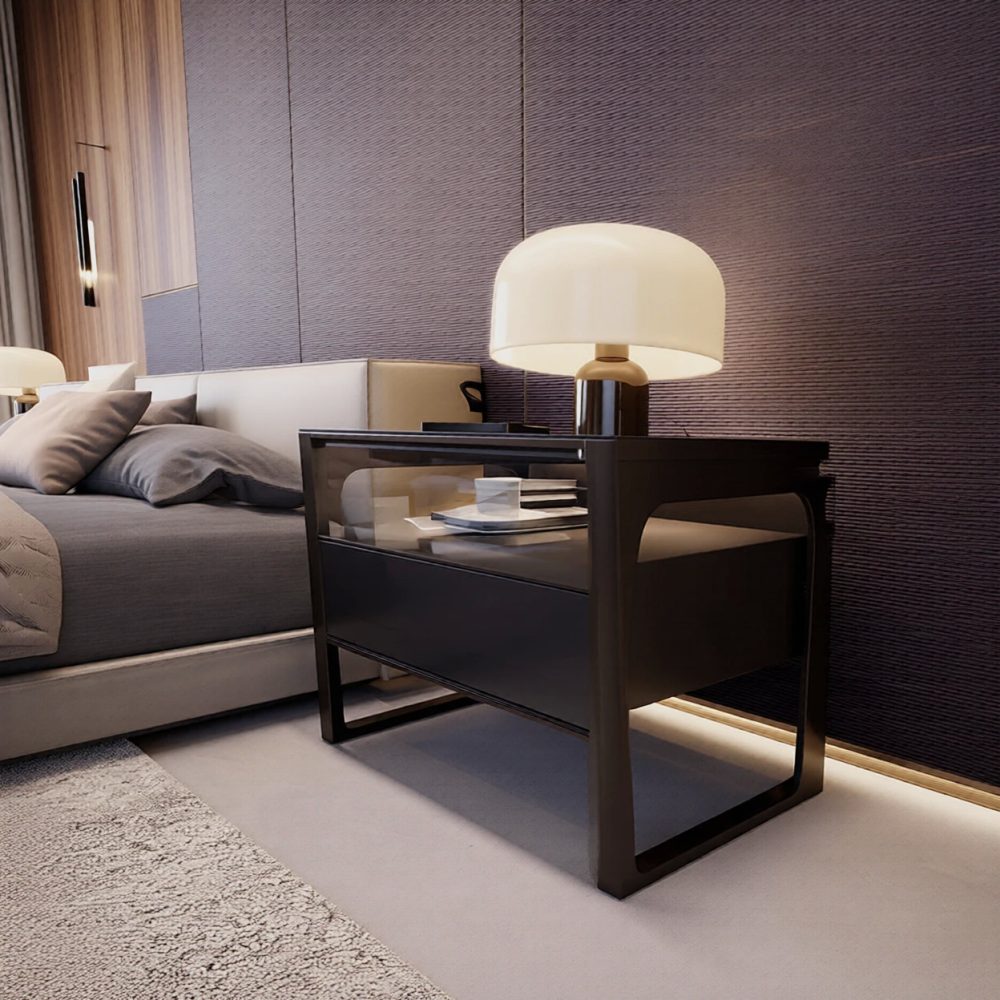 Cam çekmece cepheli bedside unit